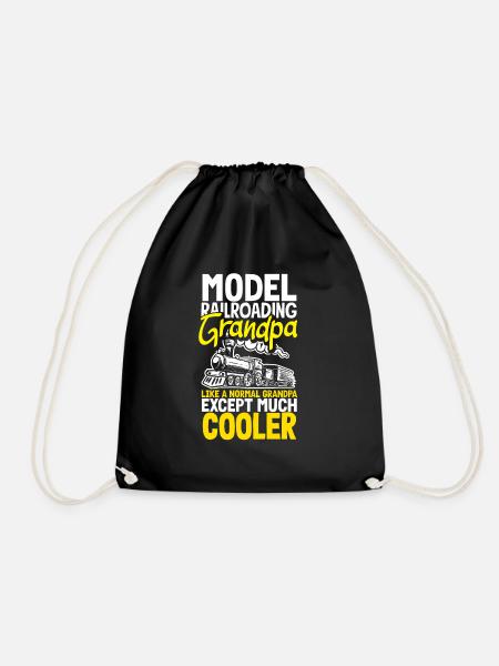 Lustiges Zug Liebhaber Züge Lokomotive Geschenk - Turnbeutel - Schwarz