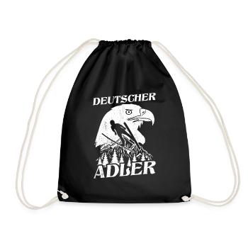 Ski Jumping Eagles Ski Flying Winter Sports Ski Jumping - Drawstring Bag - black - Front