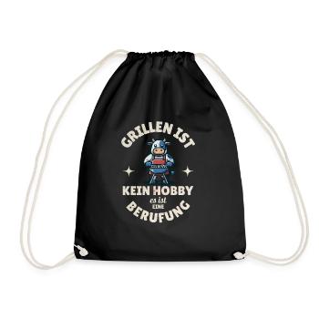 Le barbecue n’est pas un passe-temps, c’est un dicton d’appel - Sac de sport léger - noir - Devant