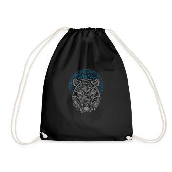 Viking Tshirt Viking Valhalla Valhalla God Odin - Drawstring Bag - black - Front