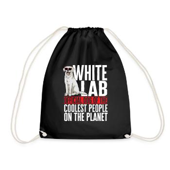 Labrador Retriever blanc Labrador Labrador blanc - Sac de sport léger - noir - Devant