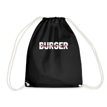 Burger Hamburger Ekg Heartbeat - Sac de sport léger - noir - Devant