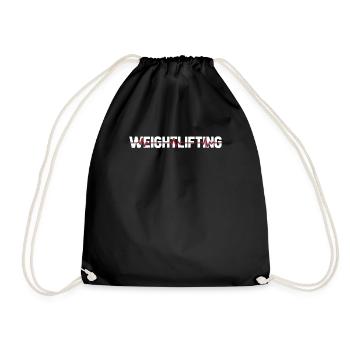 Haltérophilie Haltérophilie Ekg Heartbeat - Sac de sport léger - noir - Devant