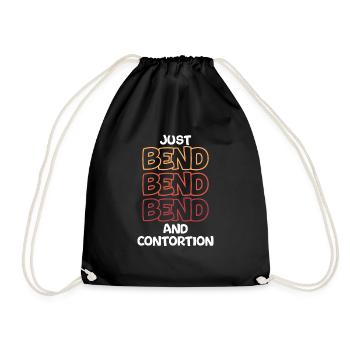 Just bend and twist - Drawstring Bag - black - Front