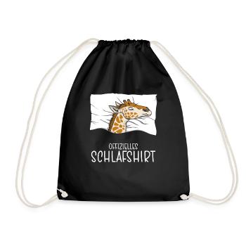 Chemise de nuit officielle Giraffe Pyjama - Sac de sport léger - noir - Devant