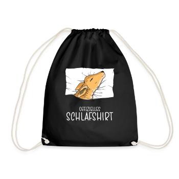 Chemise de nuit officielle Pyjama en veau - Sac de sport léger - noir - Devant
