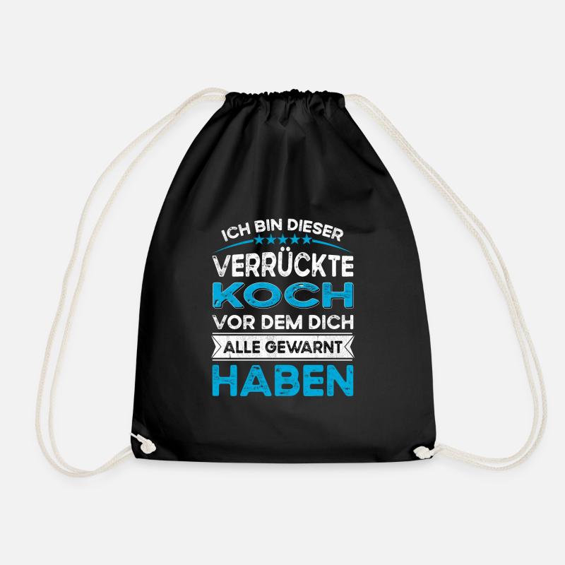 Ich bin dieser legändere Verrückte Koch - Turnbeutel - Schwarz