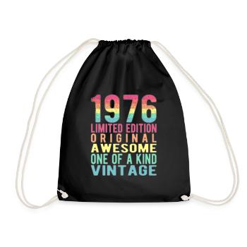 Edition limitée depuis 1976 Anniversaire Millésime 1976 - Sac de sport léger - noir - Devant