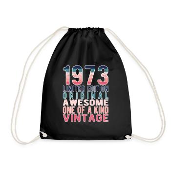 Edition limitée depuis 1973 Anniversaire Millésime 1973 - Sac de sport léger - noir - Devant