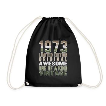Edition limitée depuis 1973 Anniversaire Millésime 1973 - Sac de sport léger - noir - Devant