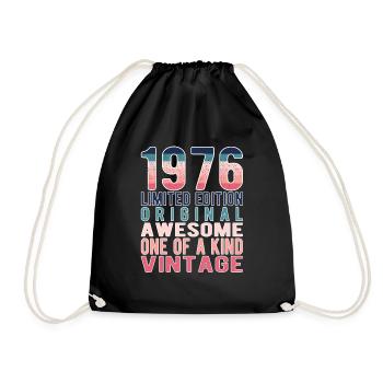 Edition limitée depuis 1976 Anniversaire Millésime 1976 - Sac de sport léger - noir - Devant