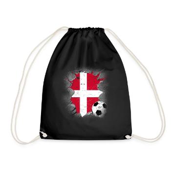 Dänemark Geschenk Europe Nation Denmark Copenhagen - Turnbeutel - Schwarz - Vorne