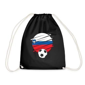 Slowenien Geschenk Europe Nation Slovenija - Turnbeutel - Schwarz - Vorne