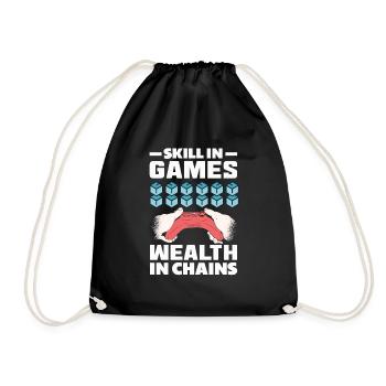 Cryptocurrency Rewards Gaming Blockchain Gamer - Drawstring Bag - black - Front