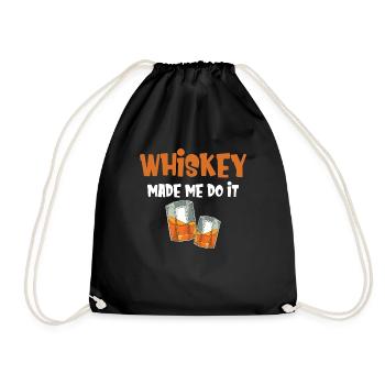 Whiskey Hat Mich Dazu Gebracht, Bourbon Drinker - Turnbeutel - Schwarz - Vorne