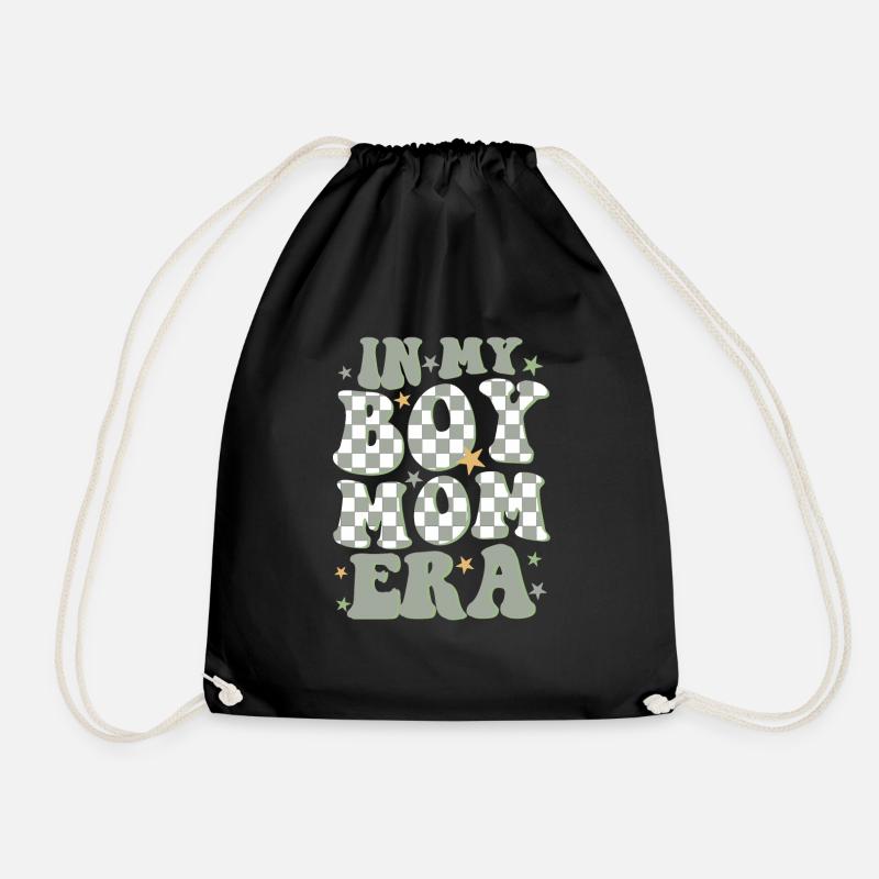 In My Boy Mom Era - Turnbeutel - Schwarz