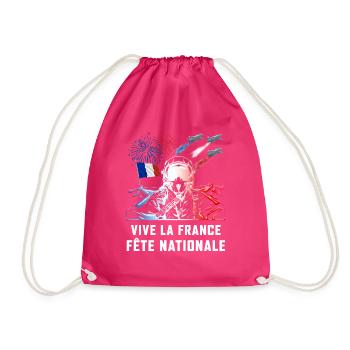 France Fete Nationale Patrouille Pilote - Sac de sport léger - fuchsia - Devant