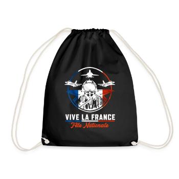 France Fête Nationale Militaire Armée - Sac de sport léger - noir - Devant