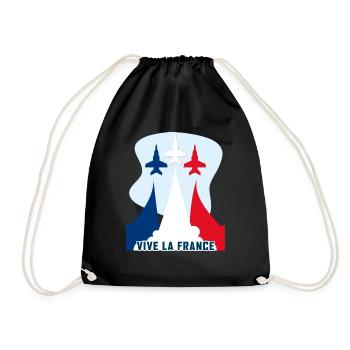 Vive La France Fête Nationale Homme - Drawstring Bag - black - Front