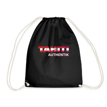 Drapeau Tahiti Cadeau Homme Garçon Fille - Sac de sport léger - noir - Devant