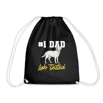 Labrador Retriever blanc Labrador Labrador blanc - Sac de sport léger - noir - Devant