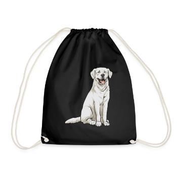 Labrador Retriever blanc Labrador Labrador blanc - Sac de sport léger - noir - Devant
