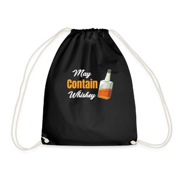 May Whiskey Bourbon Drinker Scotch Tequila Vodka - Drawstring Bag - black - Front