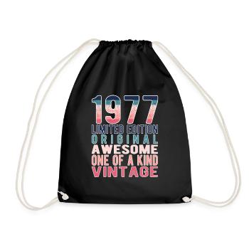 Edition limitée depuis 1977 Anniversaire Millésime 1977 - Sac de sport léger - noir - Devant