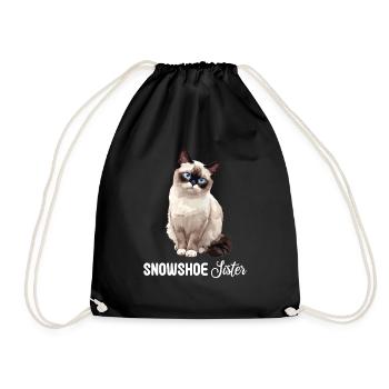 Chaton raquette Chat raquette - Sac de sport léger - noir - Devant