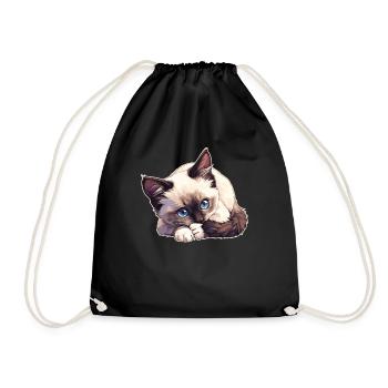 Chaton raquette Chat raquette - Sac de sport léger - noir - Devant