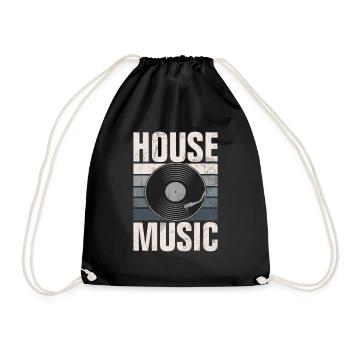 House Music, EDM, Rave, DJ, Electro, Deep House, Amoureux - Sac de sport léger - noir - Devant