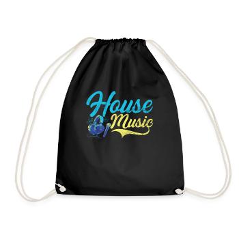 House Music, EDM, Rave, DJ, Electro, Deep House, Amoureux - Sac de sport léger - noir - Devant