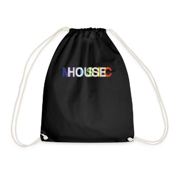 House Music, EDM, Rave, DJ, Electro, Deep House, Lover - Drawstring Bag - black - Front