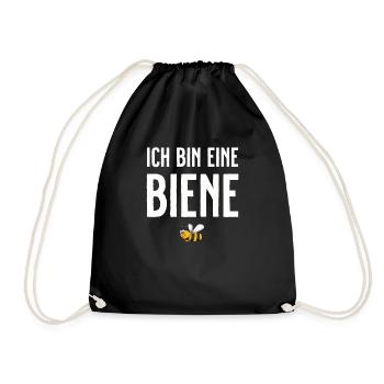 Beekeeper Tshirt Honey Bee Beekeeping Beekeeper - Drawstring Bag - black - Front