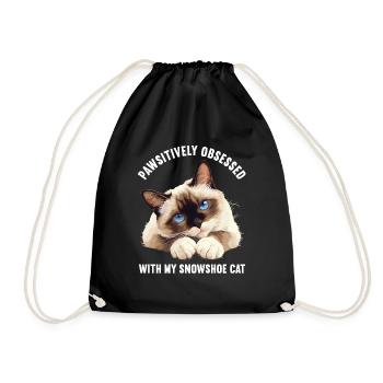 Chaton raquette Chat raquette - Sac de sport léger - noir - Devant