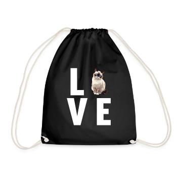 Chaton raquette Chat raquette - Sac de sport léger - noir - Devant