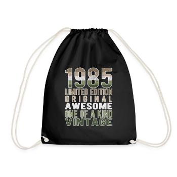 Edition limitée depuis 1985 Anniversaire Millésime 1985 - Sac de sport léger - noir - Devant