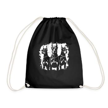 Doberman Pinscher Doberman Lover Dog Owner - Drawstring Bag - black - Front