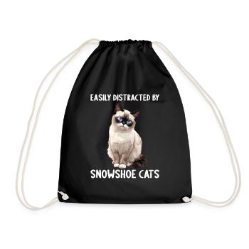 Chaton raquette Chat raquette - Sac de sport léger - noir - Devant