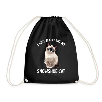 Chaton raquette Chat raquette - Sac de sport léger - noir - Devant