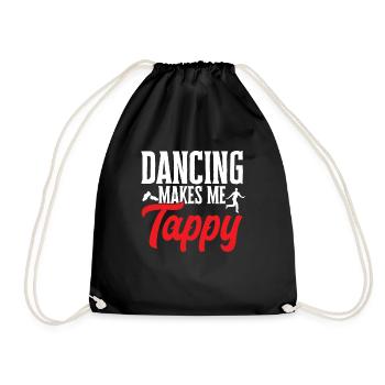 Tap Dance Teacher Tap Dancer Tap Dance - Drawstring Bag - black - Front