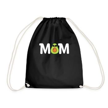 Avocado Mom Mamacado Pregnant Mom - Drawstring Bag - black - Front