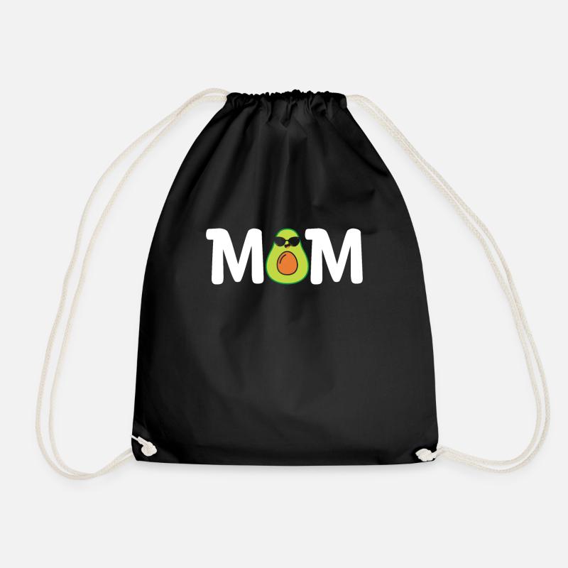 Avocado Mama Mamacado Schwangere Mutter - Turnbeutel - Schwarz