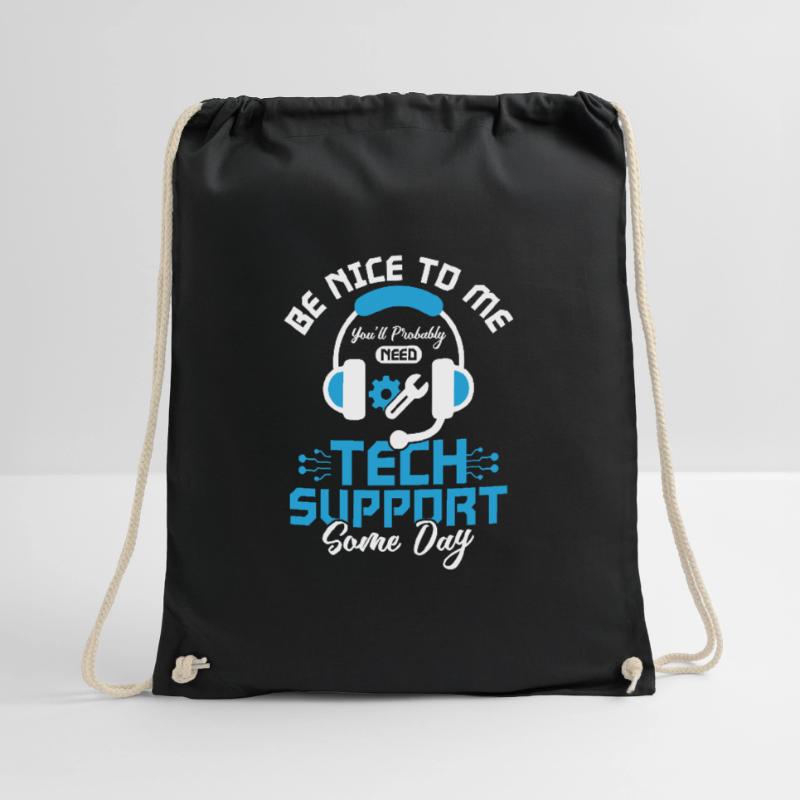 Before You Bother Me Tech Support Computer Drawstring Bag