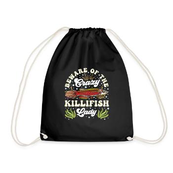 Killifish-besitzer Aquarium-enthusiasten - Turnbeutel - Schwarz - Vorne