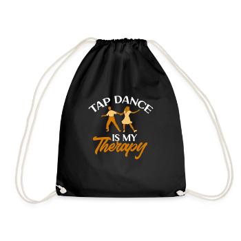 Professeur de claquettes Danseuse de claquettes Claquettes - Sac de sport léger - noir - Devant