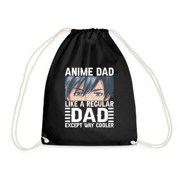 Papa Anime Comme Un Papa Ordinaire Otaku Manga Japonais - Sac de sport léger - noir - Devant