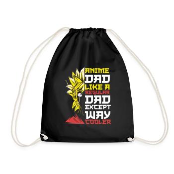Papa Anime Comme Un Papa Ordinaire Otaku Manga Japonais - Sac de sport léger - noir - Devant