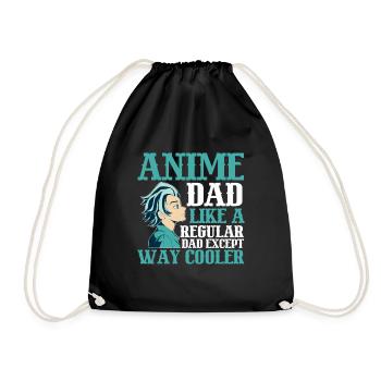 Papa Anime Comme Un Papa Ordinaire Otaku Manga Japonais - Sac de sport léger - noir - Devant