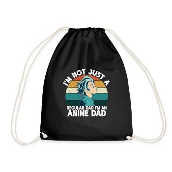 Papa Anime Comme Un Papa Ordinaire Otaku Manga Japonais - Sac de sport léger - noir - Devant